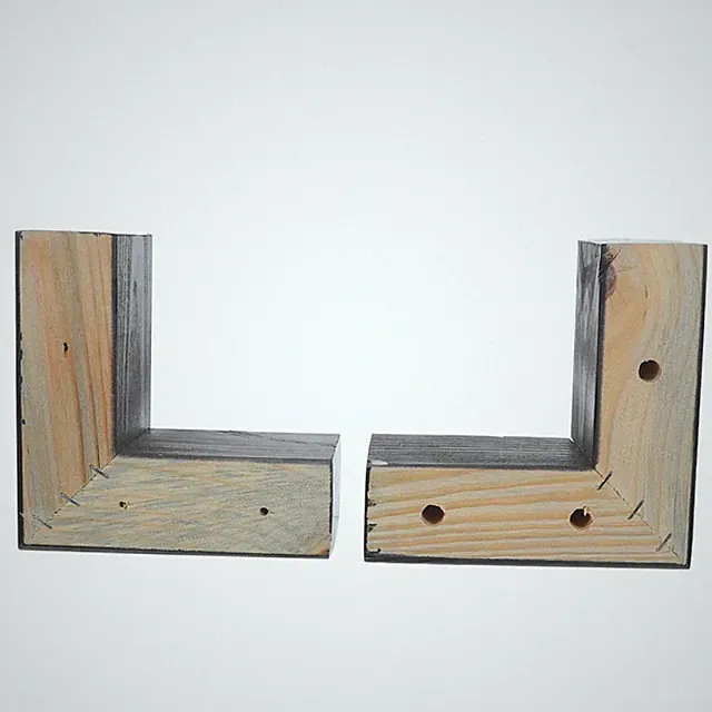 2 Pcs Furniture Replacement Legs Ottoman for Sectional Couch Wooden