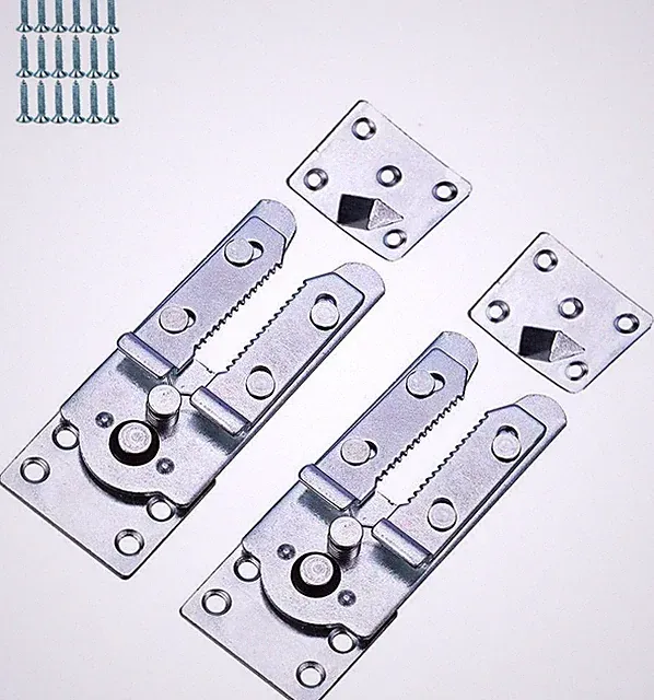 2 PCS Heavy Duty Metal Snap Sectional Couch Sofa Interlocking Connector Clip