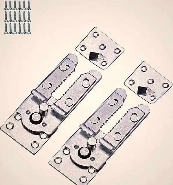 2 PCS Sectional Sofa Connector Snap Style Couch Clips Heavy Duty Bracket