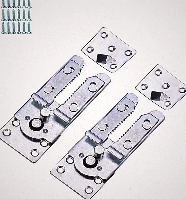 2 PCS Sectional Sofa Connectors Snap Style Couch Clips Heavy Duty Metal