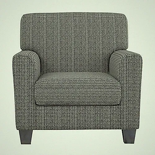 2 Piece Chair Covers for Living Room with Arms Anti Slip Small Black and White