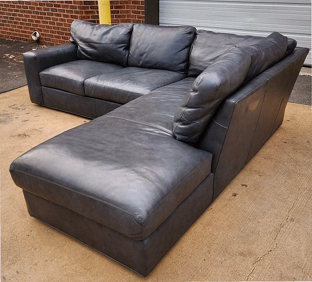2 piece leather sectional from Century furniture