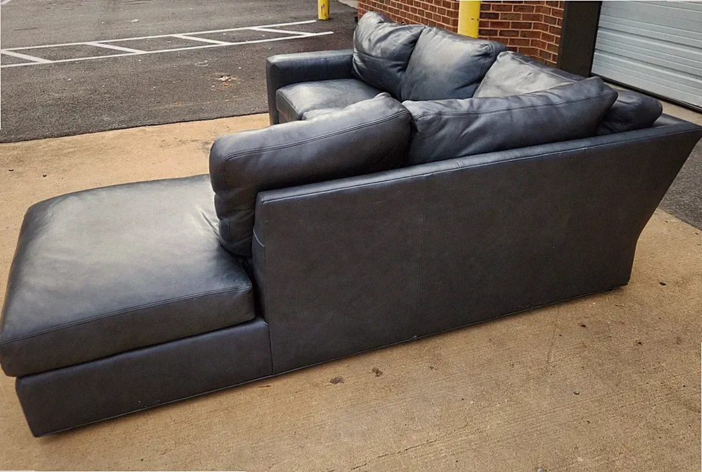 2 piece leather sectional from Century furniture