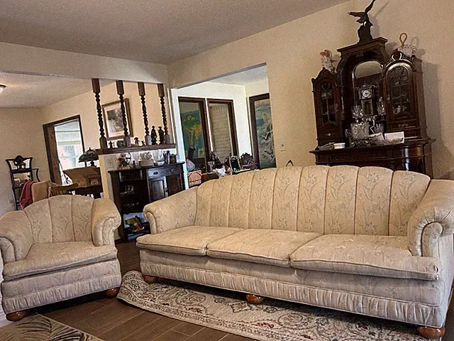 2 piece Recently Reupholstered furniture Couch Sofa great condition Enid Area