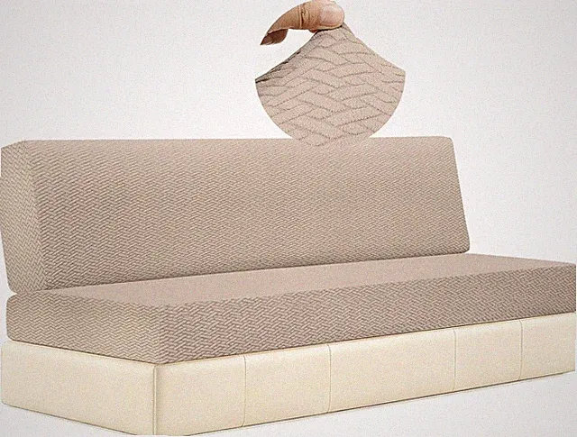 2 Piece RV Couch Covers for Sofa Bed, Stretch Elastic Jackknife Sofa Slipcover
