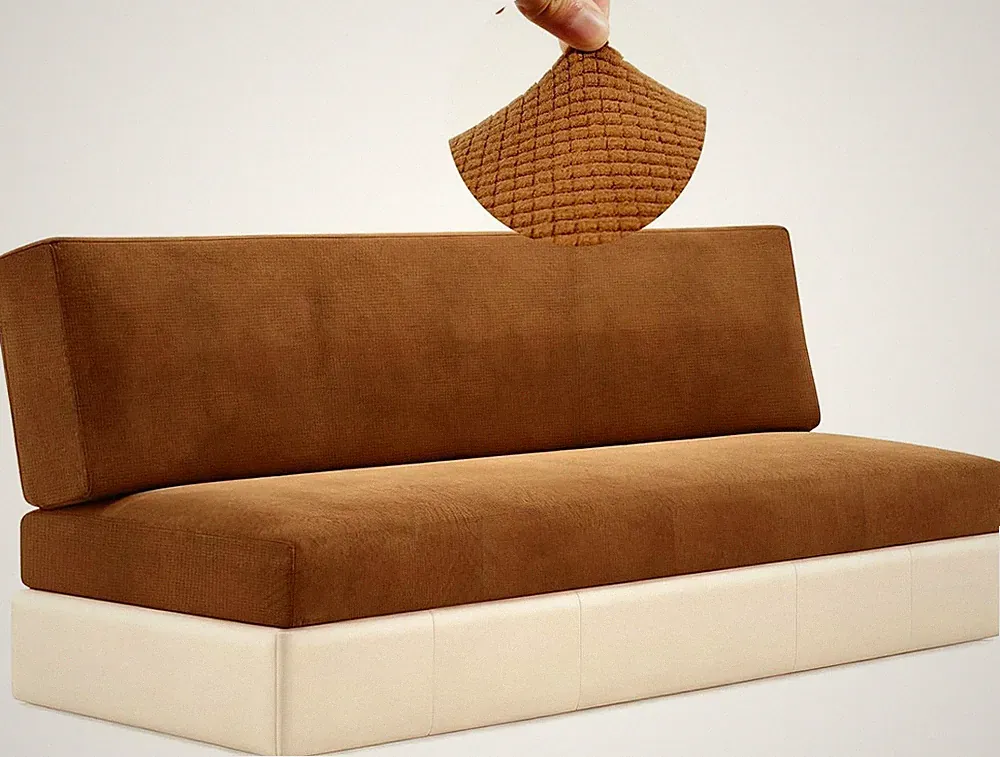 2 Piece RV Couch Covers Sofa Bed Stretch Elastic Camper Slipcover RV Jackknife