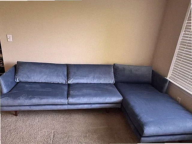 2 Piece Upholstered L Sectional