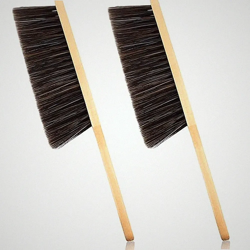 2 Pieces Dust Brush Hand Broom Wooden Bench Brushes with Soft Bristles Counte...