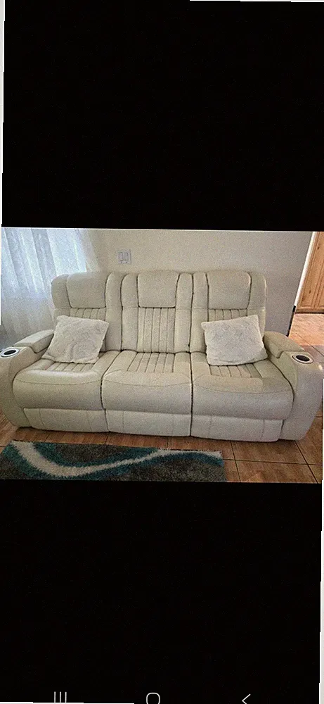 2 pieces of sofa, 3seater leather theater sofa $300 each.