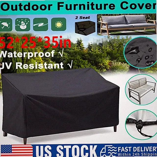 2 Seater Patio Furniture Sofa Loveseat Cover Waterproof Outdoor Bench Covers new