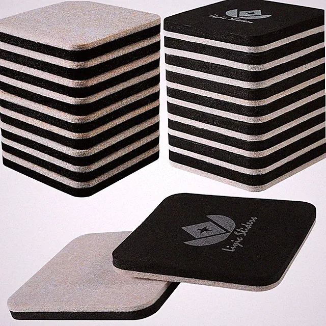 20 Pack 3in.Square Felt Sliders for Hard Surfaces - Heavy Duty Furniture Moving