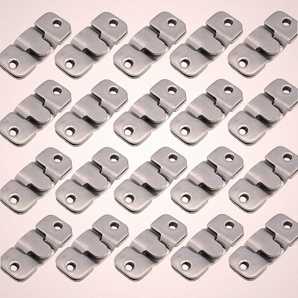 20 Pack Metal Sectional Sofa Connectors Furniture Interlocking Couch Brackets
