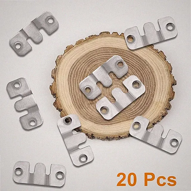 20 Pcs Sectional Couch Connectors Furniture Interlocking, Metal Sectional Cou...