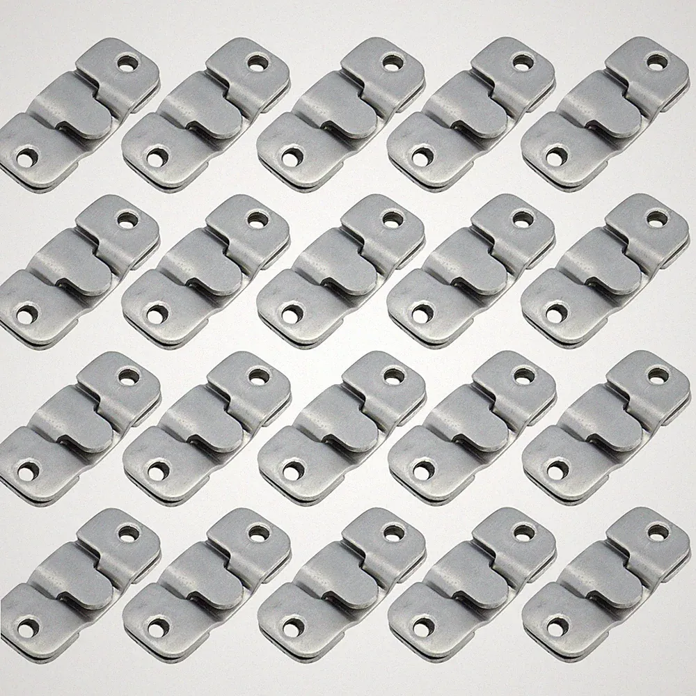 20Pcs Stainless Steel Sectional Sofa Interlocking Furniture Connector Bracket