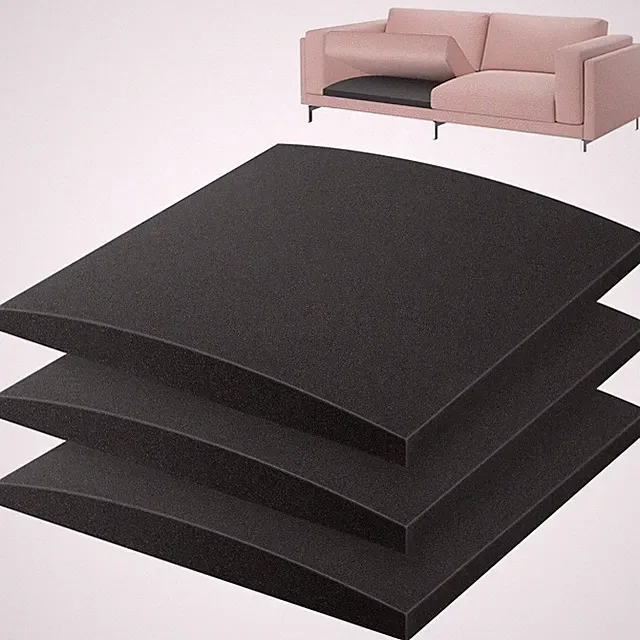 22"x22" Couch Cushion Support, Black Sofa Cushion Sagging Repair, Curved High...