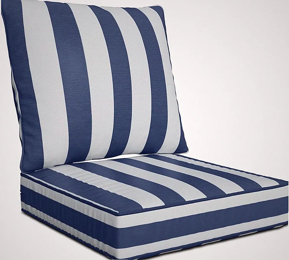24" X 24" X 6" Outdoor Deep Seat Cushions - Waterproof & Fade Resistant Patio Fu
