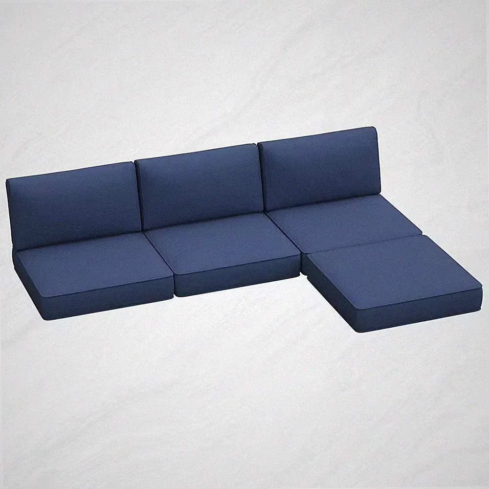 26 In. X 26 In. X 4 In. (7-Piece) Deep Seating Outdoor Sectional Cushion Set Nav