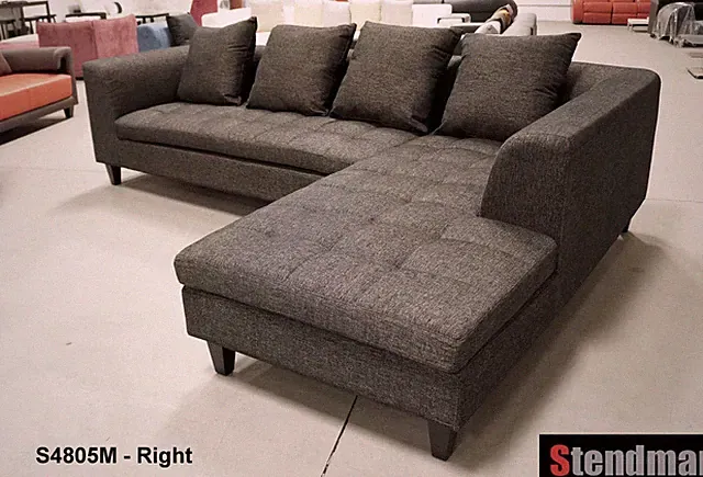 2PC New Modern Fabric Sectional Sofa Chaise Set S4805M (Custom Options)