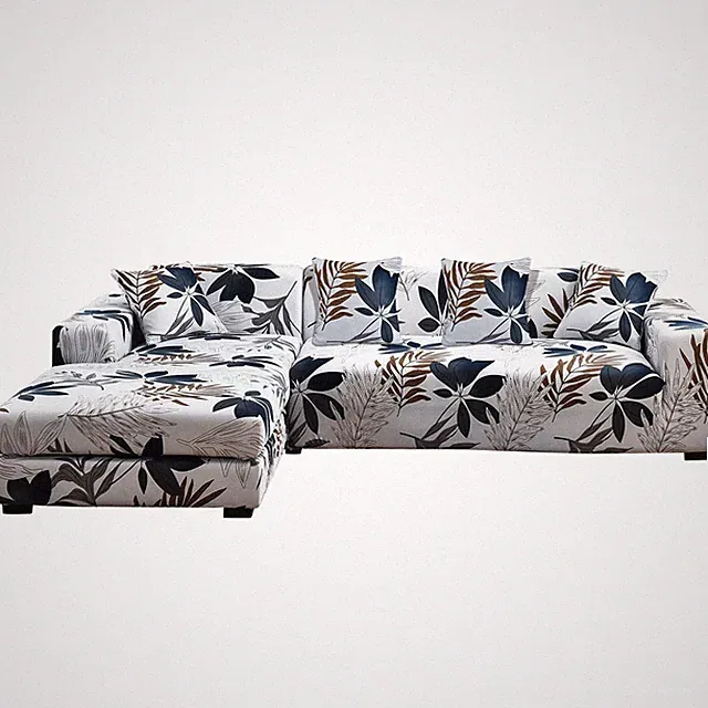 2pc Stretch Sofa Slipcover L-Shape Sectional Couch Cover Washable Protector