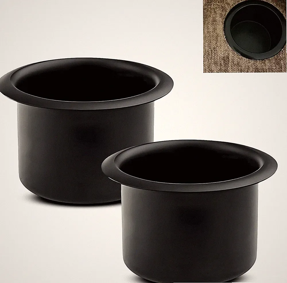 2PCS Couch Cup Holder, Metal Sofa Recliner-Handles Drop-In Cup Holder Insert Rep