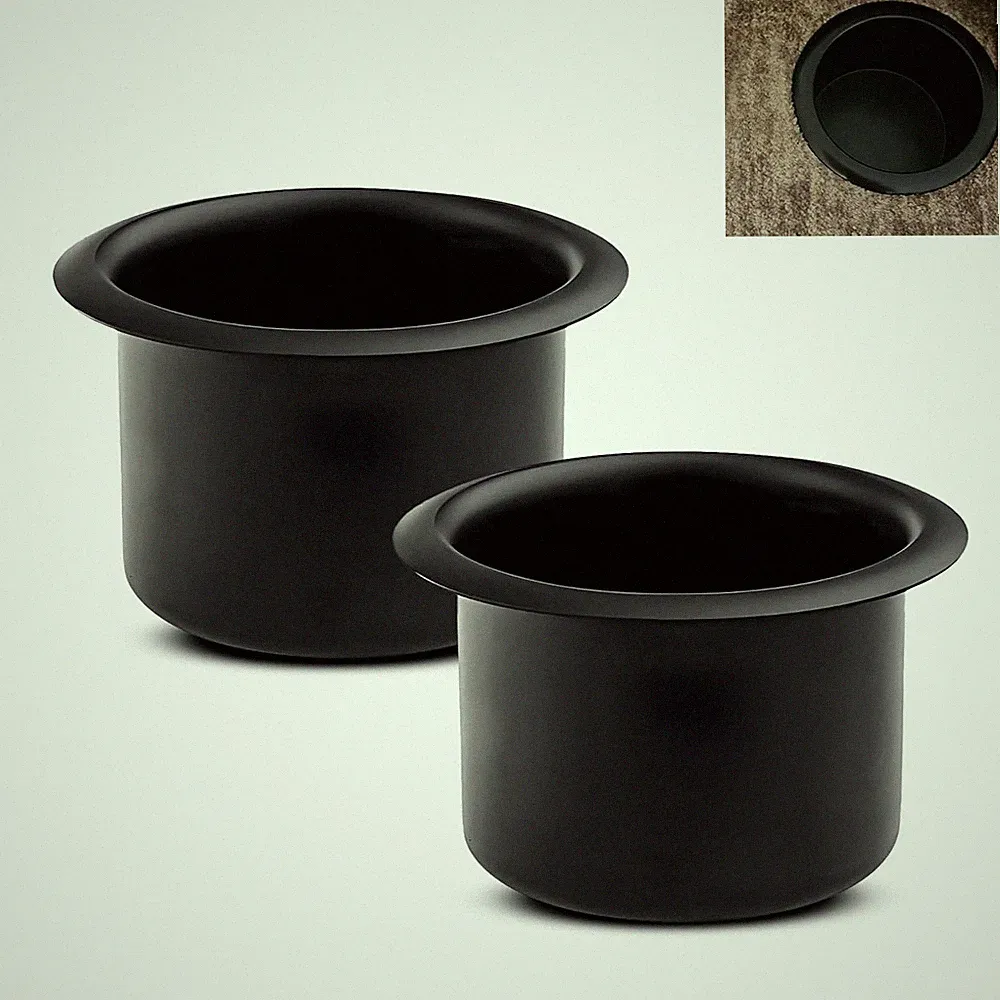 2PCS Couch Cup Holder, Metal Sofa Recliner-Handles Drop-In Cup Holder Insert Rep