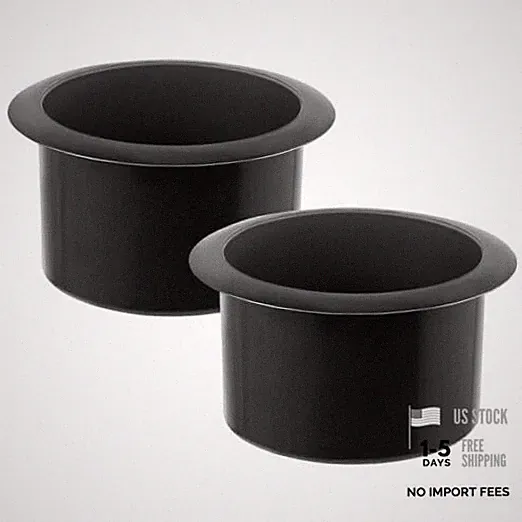 2Pcs Cup Holder Insert - Plastic Replacement Couch Sofa Cup Holder Recessed