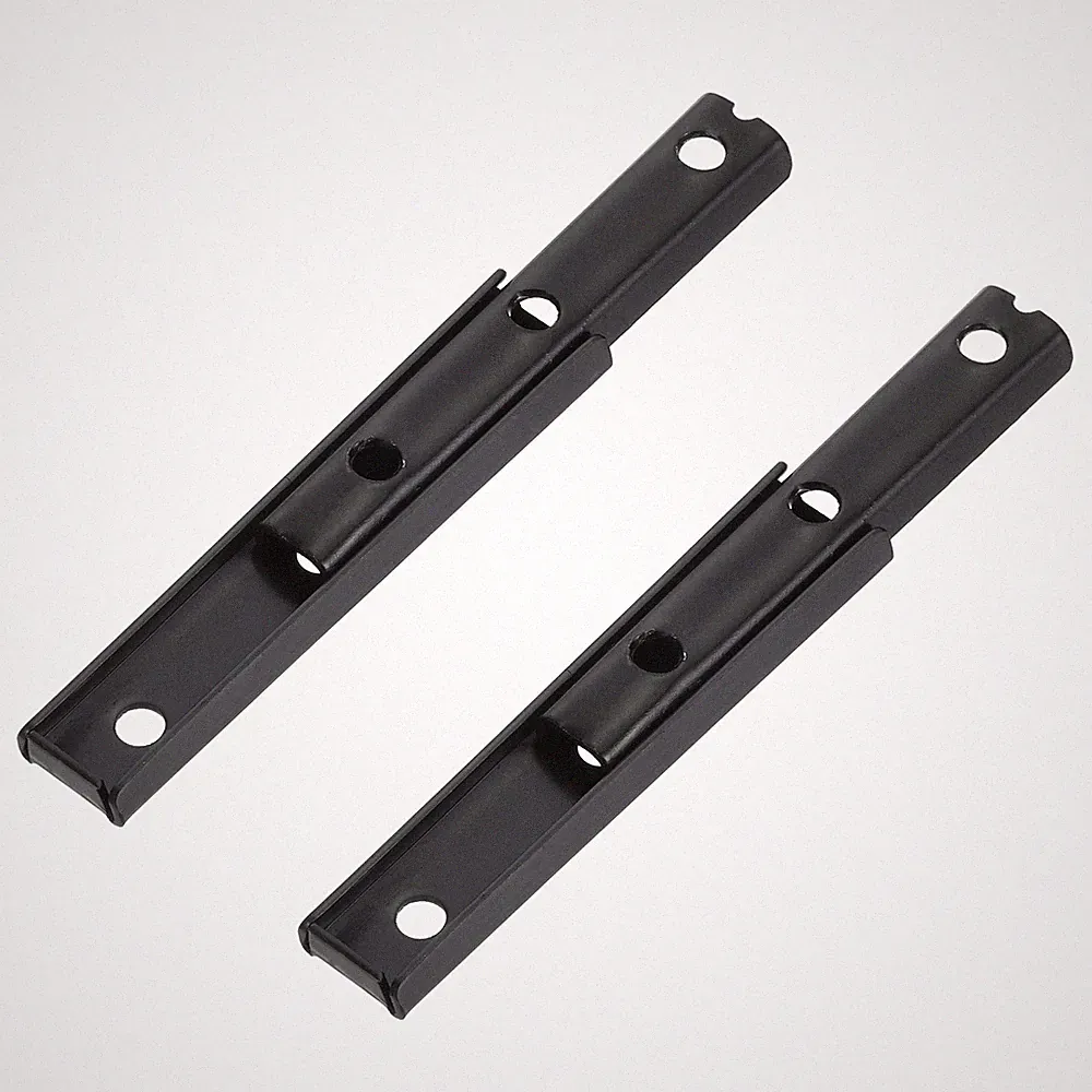 2Pcs Sectional Couch Connectors Sofa Connector Bracket (75mm Black)