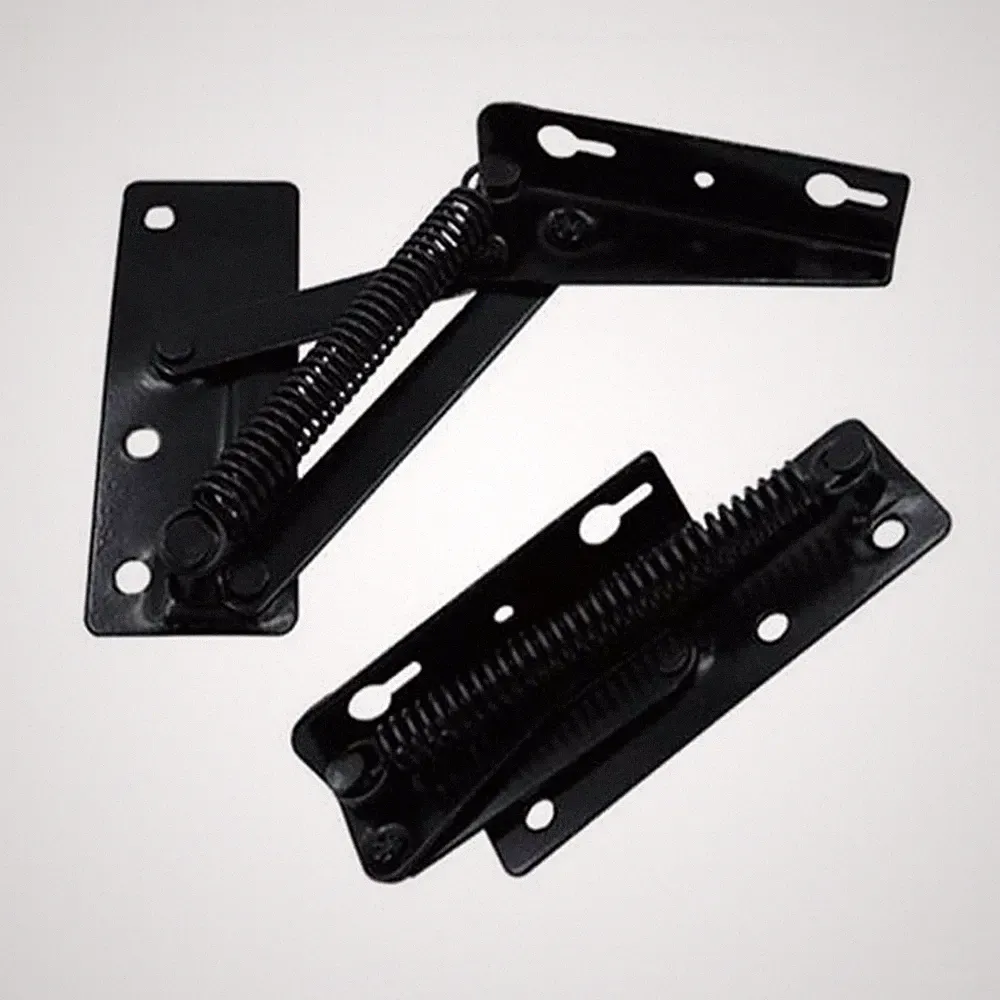 2Pcs Sofa Bed Bedding Adjustable Angle Mechanism Hinge Hardware Black / New