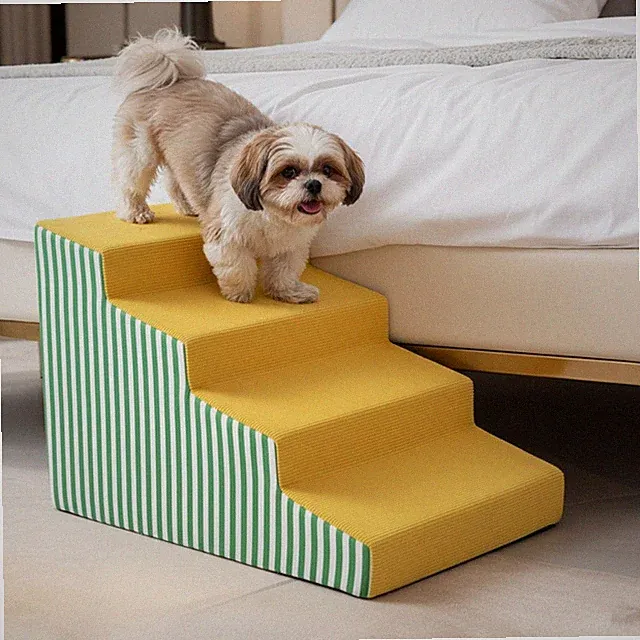 3/4/5 Steps Dog Ramp Steps For Bed Sofa Car Pet Stairs for Puppies & Senior Pets