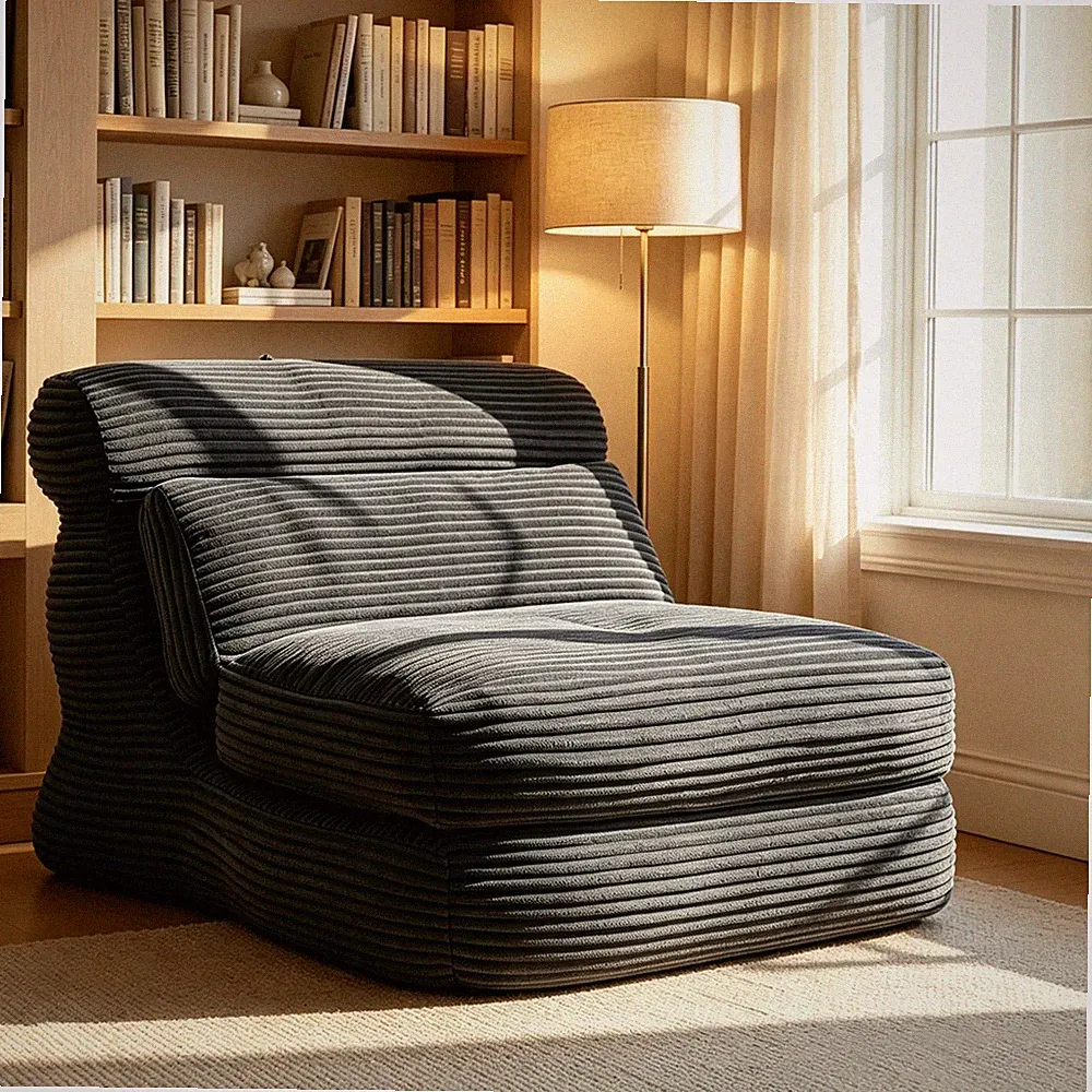 3‑in‑1 Convertible Corduroy Folding Sofa Bed for Bedroom Guest Room