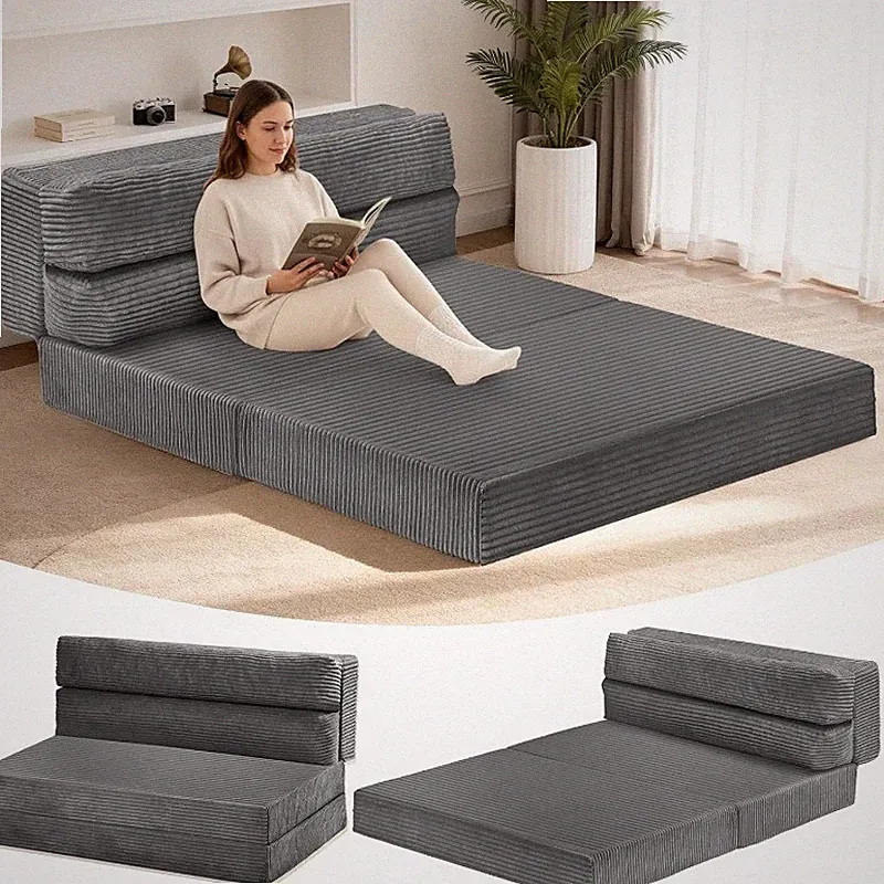 3 in 1 Convertible Sofa Bed Fold Out Couch Bed Floor Couch Lounge Sleeper