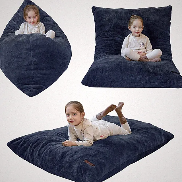 3-in-1 Kids Bean Bag Chair Bed - Cozy Floor Sofa for Gaming & Reading