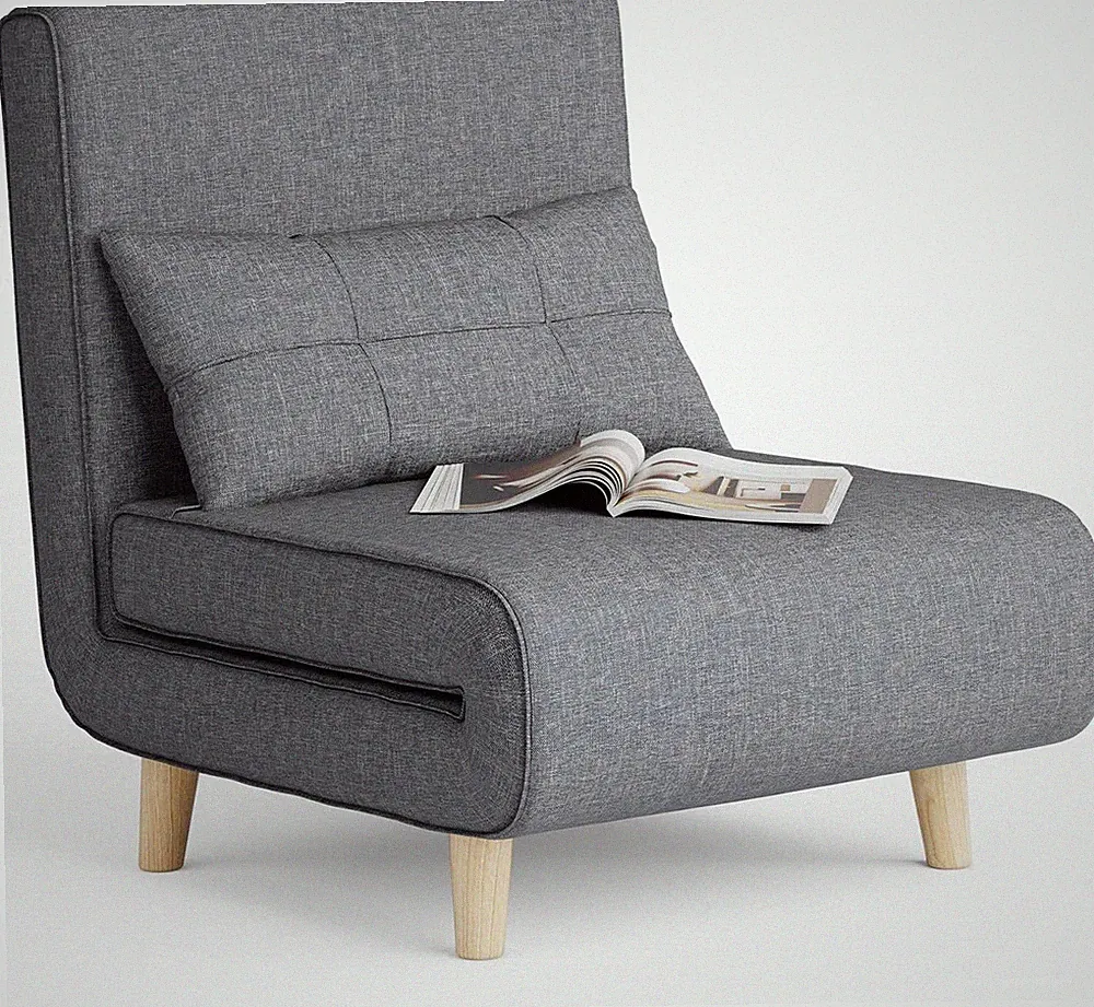 3-In-1 Sleeper Chair Bed, Convertible Chair Bed Futon Sofa Bed with Adjustable B