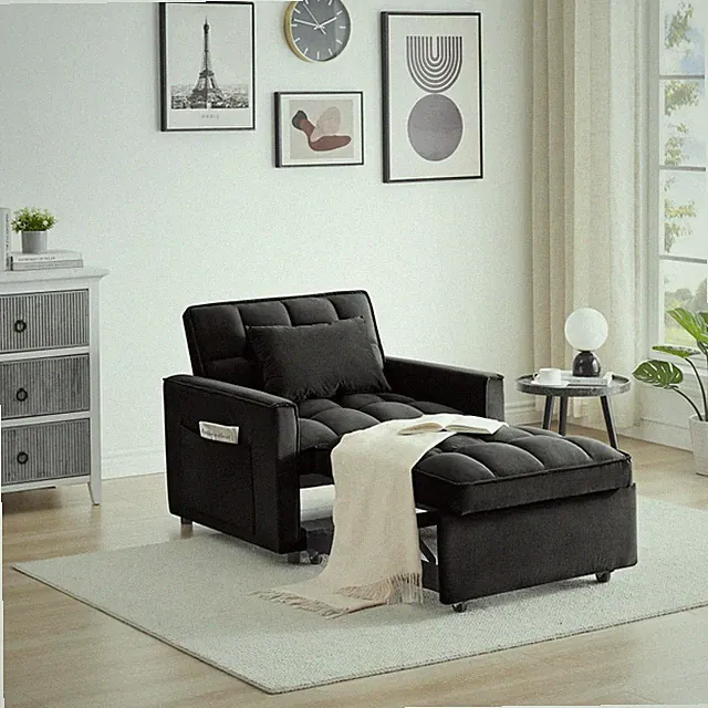 3 in 1 Sofa Bed Convertible Sleeper Sofa with Pull Out Bed Couch Recliner