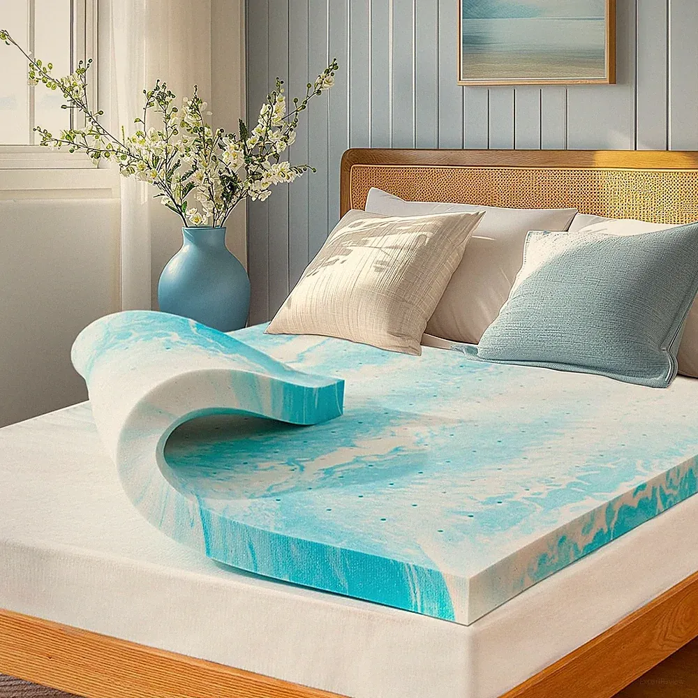 3-Inch Gel Infused Memory Foam Mattress Topper for RV & Sleeper Sofa