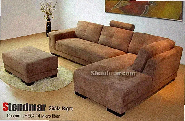 3-Pc. Microfiber or fabric sectional sofa set S95M (custom made option available