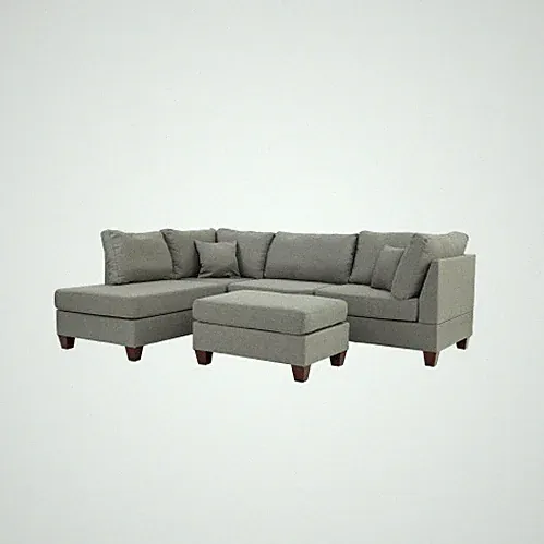 3-PC SECTIONAL In Gray
