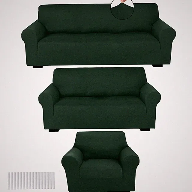 3 Pcs Couch and Loveseat Covers Set Sofa Cover for Couch Sofa Slipcover for L...