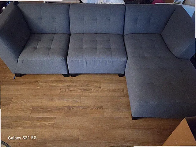3 piece modular sectional sofa