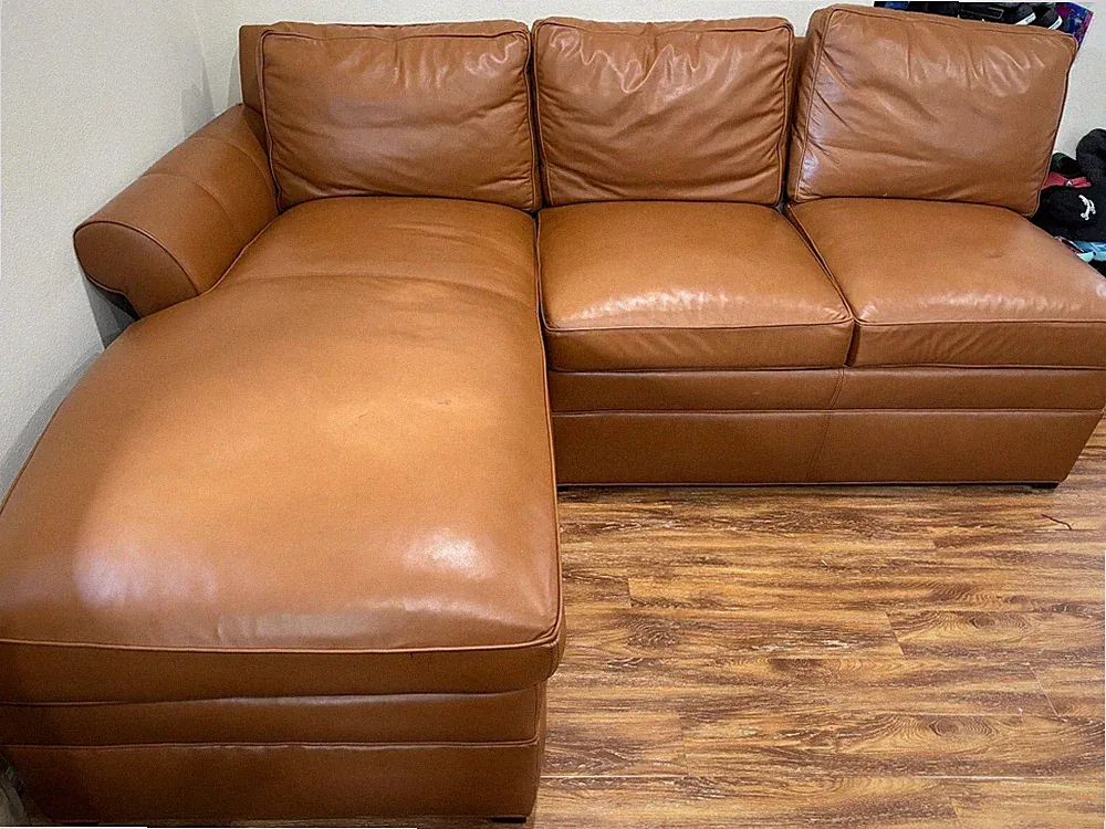 3 Piece Stickey 100% American Made Sectional Sofa & Chaise Lounger