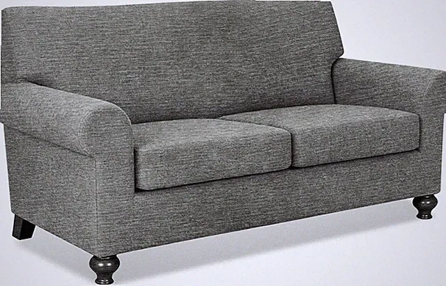 3-Piece Stretch Sofa Covers for 2 Cushion Couch, Light Gray
