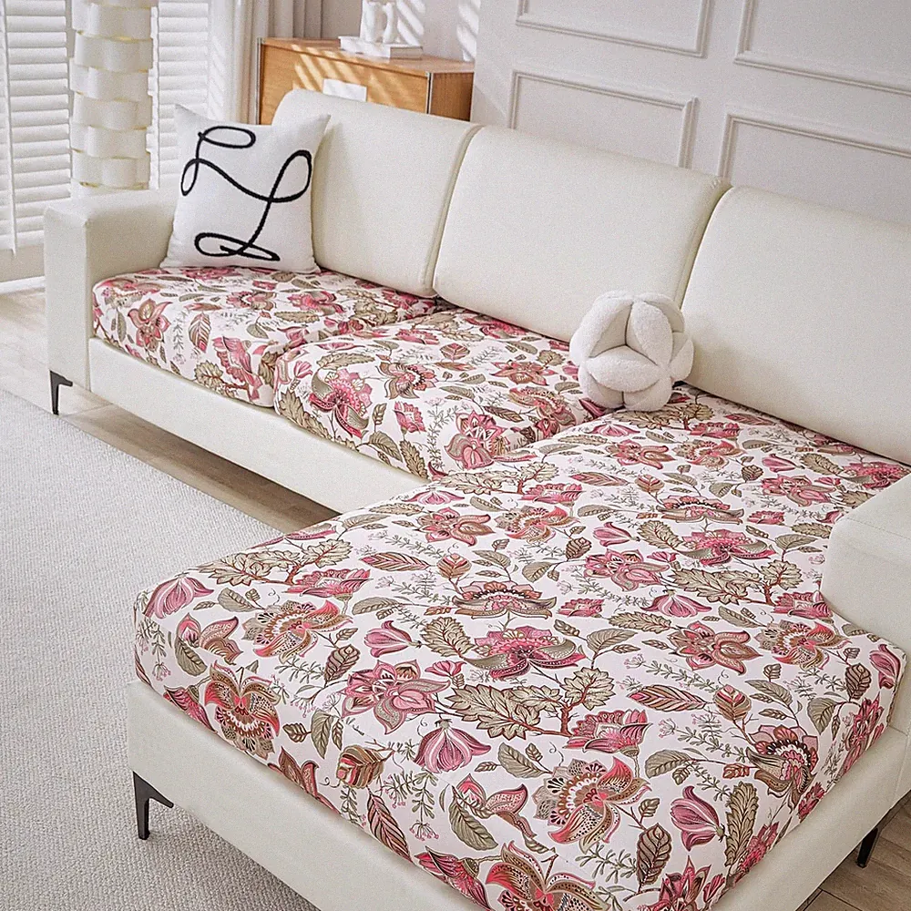 3 Pieces Sectional Couch Covers for L Shape Sofa with Chaise,Washable Separat...