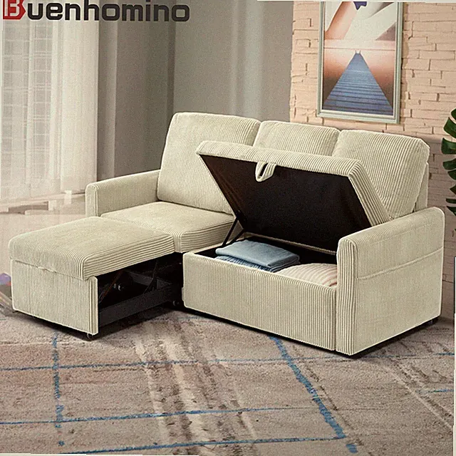 3-Seat Sofa Bed Sleeper 2-IN-1 Convertible Sofa Bed for Living Room, Apartment