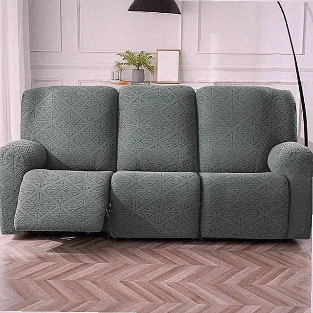 3 Seat Soft Recliner Sofa Cover with Pocket Strech Couch Slipcover Protector