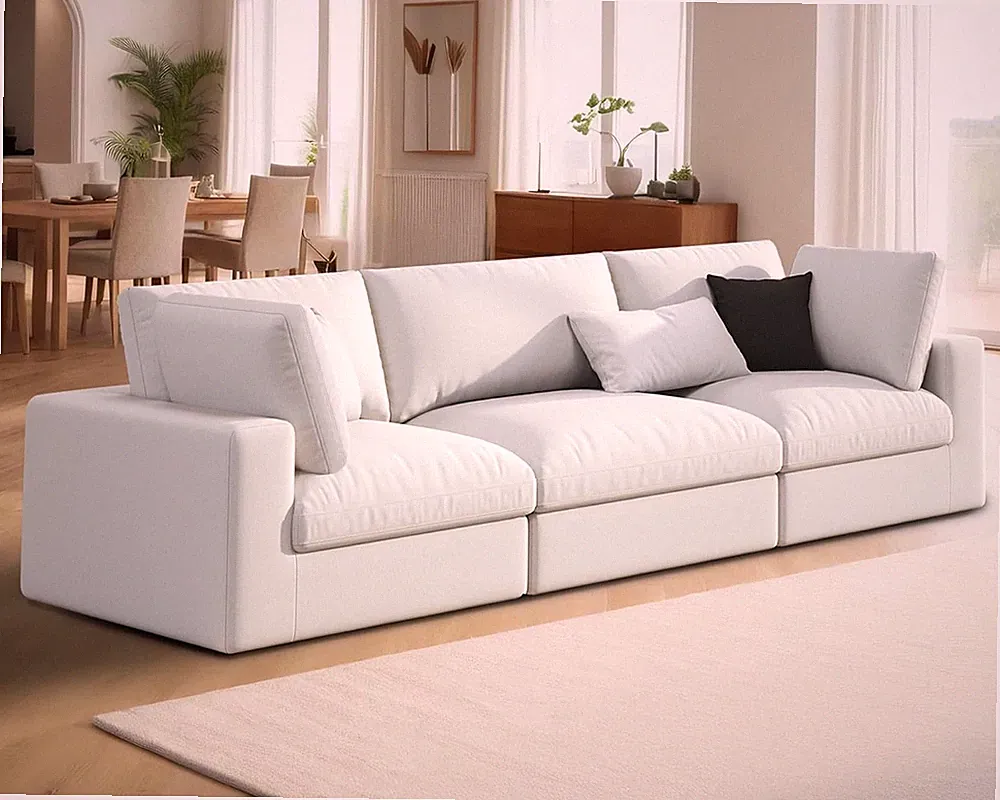 down feather sectional
