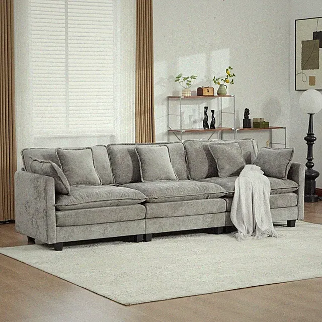 3 Seater Cloud Modular Sofa Modern Sectional Couch Living Room Bedroom Apartment