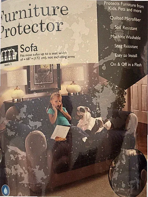 3 Seater Waterproof Pet Dog Furniture Protector 100’’ X 75’’