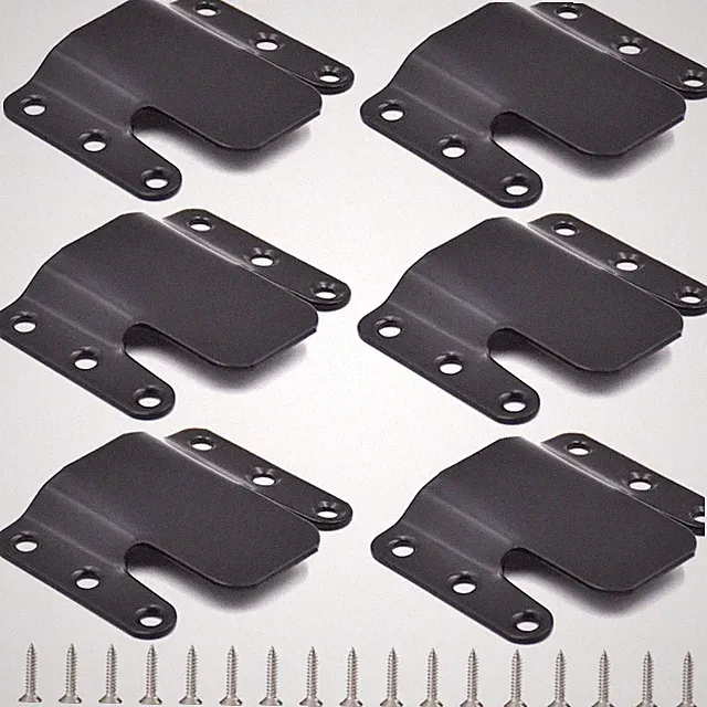 3 Sets Universal Sectional Sofa Interlocking Couch Connectors with Screws