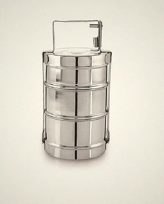 3 Tier / Triple Section Stainless Steel Lunch Box Food Container Best Quality