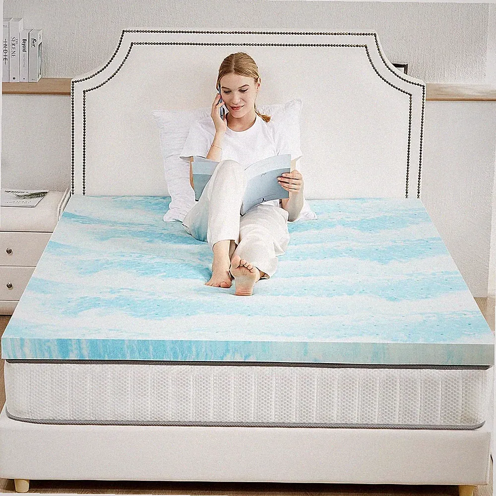 3" Twin Thick Memory Foam Mattress Topper Gel Infused Bed Toppers Sleeper Sofa
